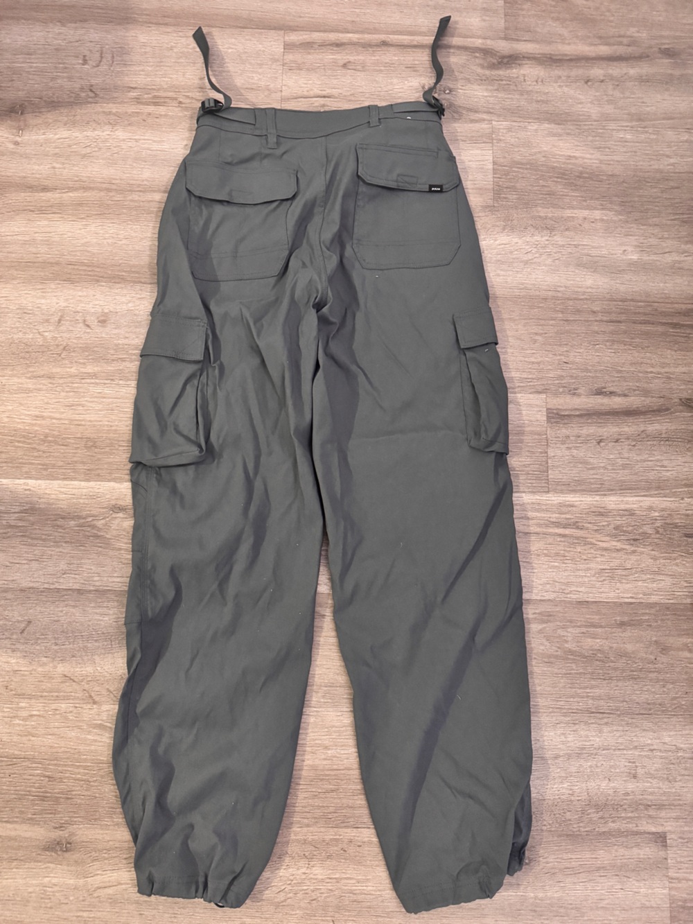 Prana Women’s Slate Blue Cargo Pants with Elastic Ankles 12 long - Picture 2 of 4